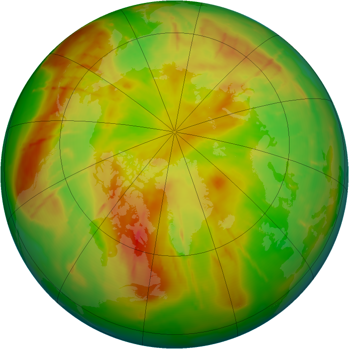 Arctic ozone map for 21 May 2010